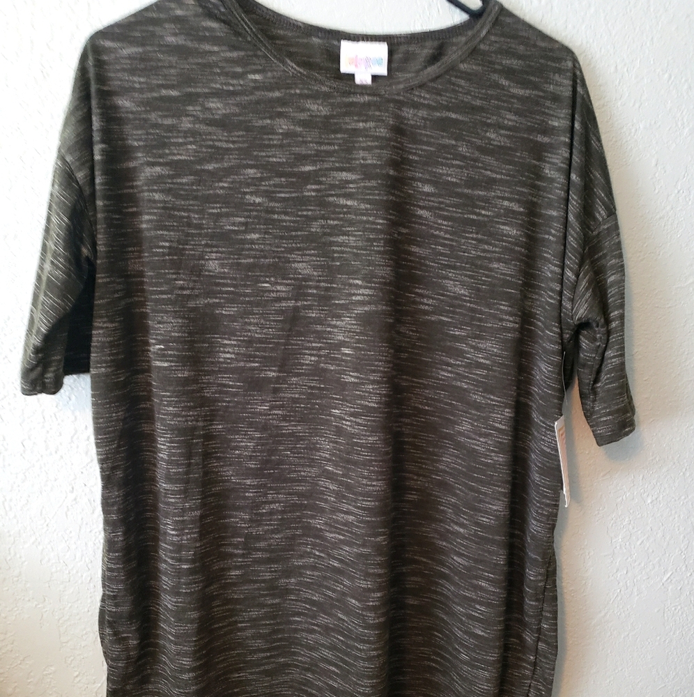 Green striped tunic